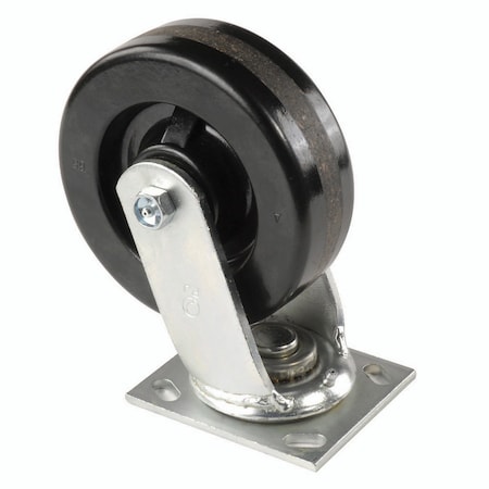 Casters, Wheels & Industrial Handling 6 Plastic Wheel, Heavy Duty Swivel Plate Caster, 800 Lb. Capacity CW4-620S-PHRB